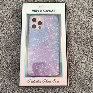 Velvet caviar Blue opal quartz—iPhone 12 Pro Max case